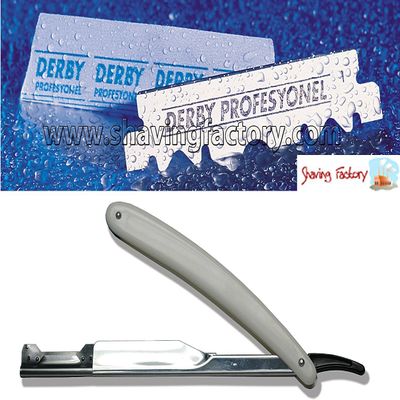 100 Derby Professional Single Edge Razor Blades & 1 Straight Razor