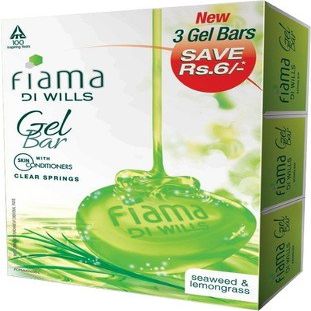 Fiama Di Wills Clear Springs Gel Bar - Pack of 3