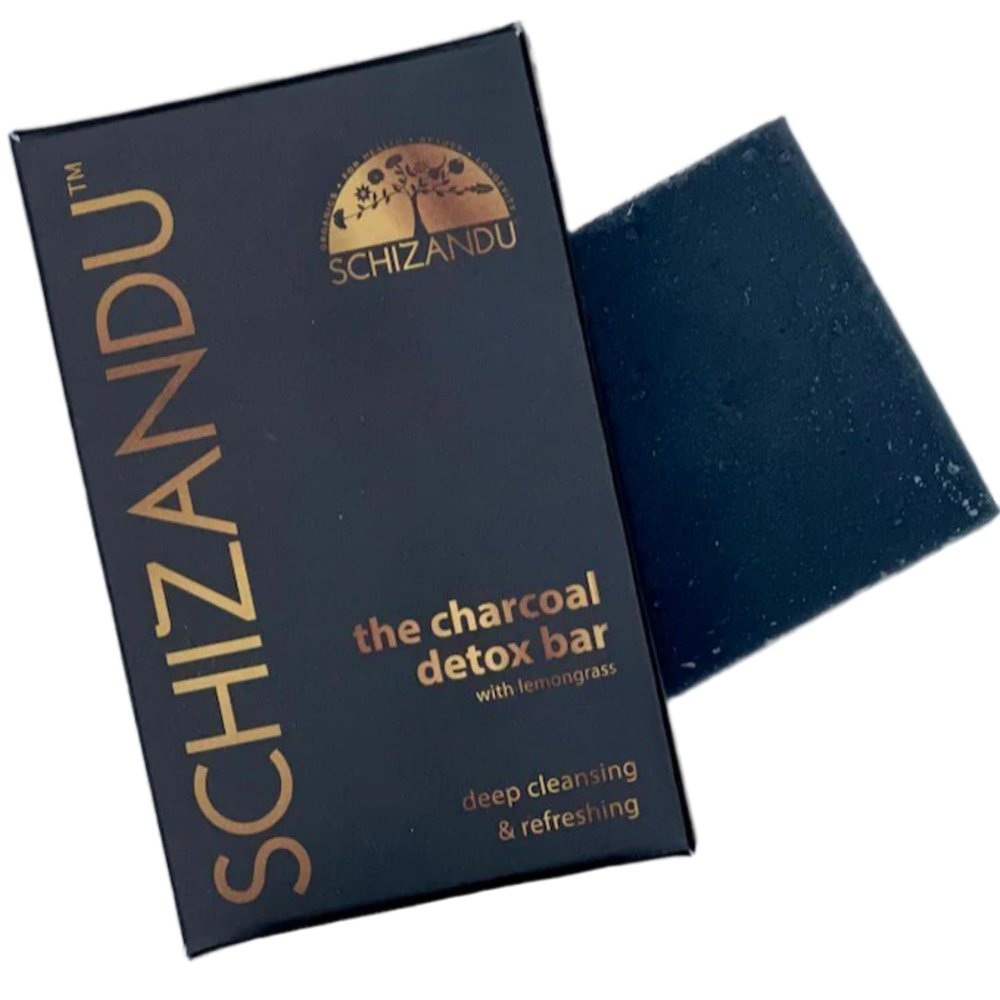 Organics Charcoal Cleansing Soap by Schizandu, Organic Herbal Skin Detox with Activated Charcoal, 4 oz, Moisturizing, Nourishing Beauty Bar