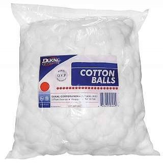 Cotton Balls, Non-sterile, Medium, 2000 Cotton Balls Per Bag, 2 Bags Per Case.
