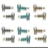 12 Piece Set - 6 Pairs - Bella Butterfly Hairpins U86200-2774-D view 1