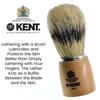 Kent VS70 Natural Badger Bristle Beechwood Shaving Brush for Men for Safety Razor, Shaving Razors for Men. Perfect Lather Shaving Brush for Shave Cream, Shaving Soap. Kent Luxury Shaving Since 1777 view 3
