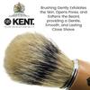 Kent VS70 Natural Badger Bristle Beechwood Shaving Brush for Men for Safety Razor, Shaving Razors for Men. Perfect Lather Shaving Brush for Shave Cream, Shaving Soap. Kent Luxury Shaving Since 1777 view 4