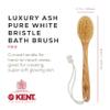 Kent FD10 Ashwood Back Scrubber for Shower Bath Brush and Body Scrubber Exfoliator - Boar Bristle Shower Brush for Body for Men and Women - Kent Brush Back Scrubbers for Use in Shower Made in England view 2