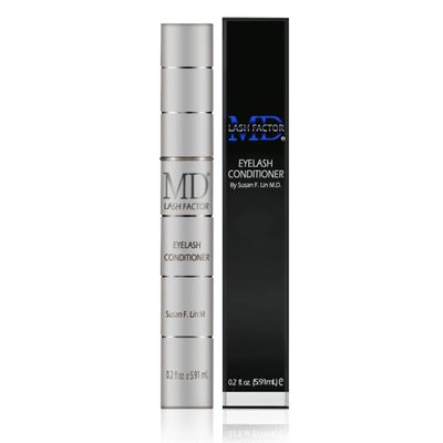 MD Lash Factor Eyelash Conditioner 0.2 fl oz, 6-Month Supply Peptide + Biotin Serum for Fuller, Thicker Lashes, Ophthalmologist-Tested