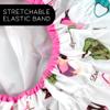 Reusable Shower & Bath Cap, Lined, Oversized Waterproof Shower Caps Large Designed for all Hair Lengths with Lining & Elastic Band Stretch Hem Hair Hat - Fashionista Diva view 3