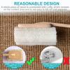2 Pack Natural Exfoliating Loofah luffa loofa Bath Brush On a Stick - with Long Wooden Handle Back Brush for Men & Women - Shower Sponge Body Back Scrubber view 2