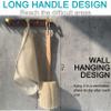 2 Pack Natural Exfoliating Loofah luffa loofa Bath Brush On a Stick - with Long Wooden Handle Back Brush for Men & Women - Shower Sponge Body Back Scrubber view 3
