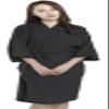 PERFEHAIR Salon Client Gowns Kimono Style, Hair Salon Smocks Capes- 43 Inch Long (Black) view 3
