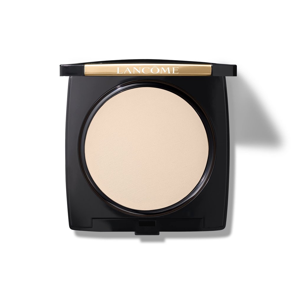Lancme Dual Finish Powder Foundation - Natural Finish, Sheer-to-Full Coverage, Longwear Powder Foundation, Controls Shine - 130 Porcelaine D'Ivoire Neutral
