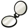  Yamamura YL-10 Double Sided Compact Mirror with 10x Magnification, Black, Mirror/Flat 3.0 inches (77 mm) view 1