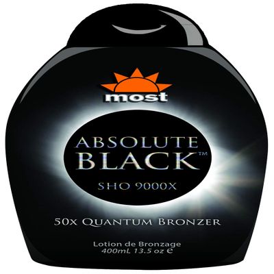 2010 Most Products - Absolute Black 50x Bronzer Tanning Lotion 13.5 oz.
