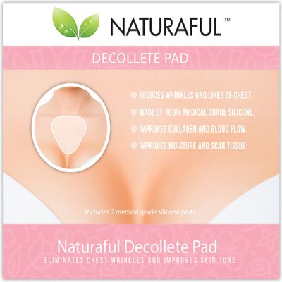 Naturaful - NEW Chest Pads (2 Pads) - Anti-Wrinkle Chest Pads For REDUCING Chest Wrinkles