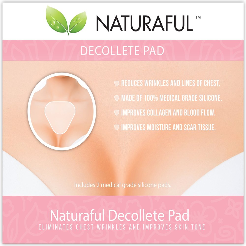 Naturaful - NEW Chest Pads (2 Pads) - Anti-Wrinkle Chest Pads For REDUCING Chest Wrinkles