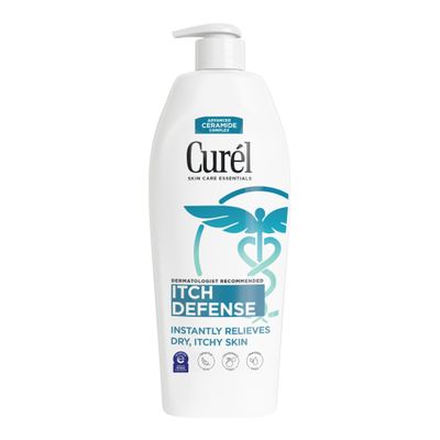 Curel Itch Defense Calming Body Lotion, Moisturizer for Dry, Itchy Skin, Body and Hand Lotion, with Advanced Ceramide Complex, Pro-Vitamin B5, Shea Butter, 13 Oz