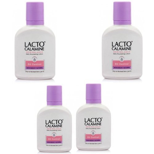 4 x Lacto Calamine Skin Balance Oil control 120 ml. (Pack of 4) - "Shipping by FedEx"