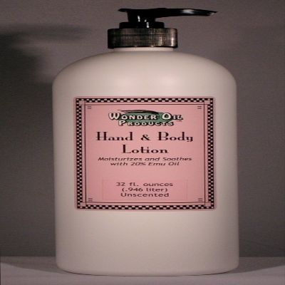 32 fl. ounces 20% Emu Oil Hand and Body Lotion Unscented