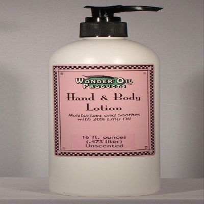 16 fl. ounces 20% Emu Oil Hand and Body Lotion Unscented
