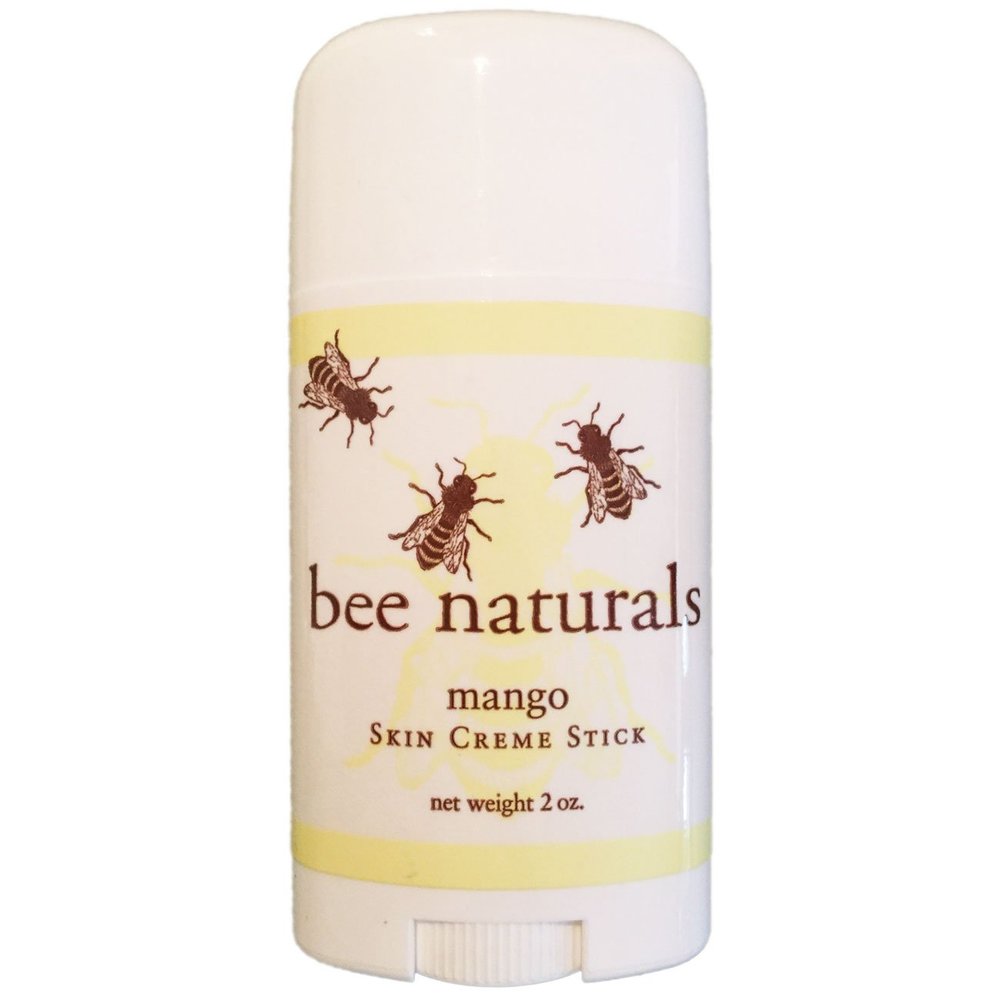 Bee Naturals Mango Hand Cream Stick Solid Lotion for Deep Hydration & Protection with Beeswax & Natural Oils Portable, Mess-Free, & Multi-Use Balm for Dry skin area- 2 Oz