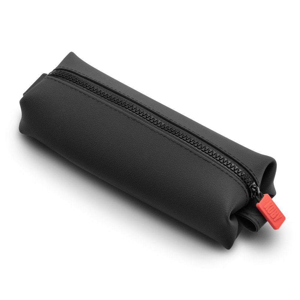 TOOLETRIES The Koby Mini Kit - Silicone Toiletry Organizer, Bathroom Travel Bag - Features Heavy-Duty Zipper, Leak Resistance, Easy to Clean - Charcoal