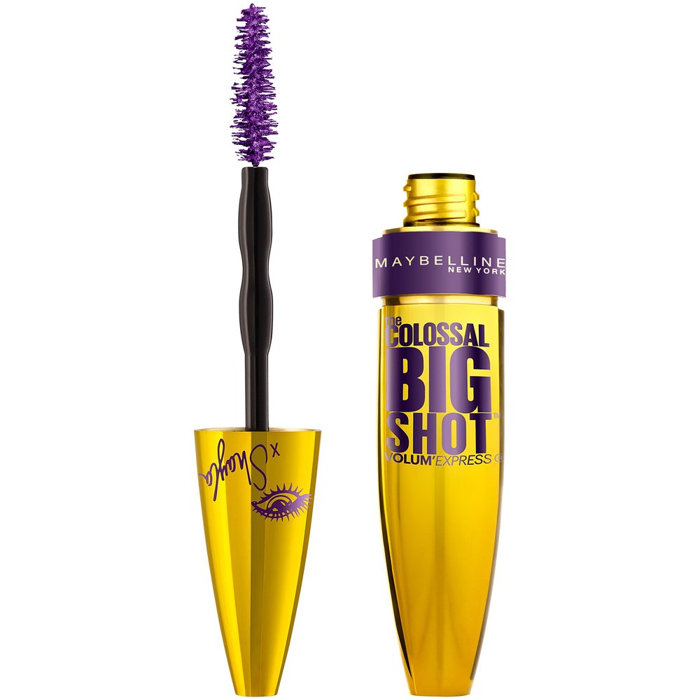 Maybelline New York Volum' Express The Colossal Big Shot Mascara X Shayla, Poppin' Purple, 0.33 Fluid Ounce