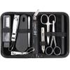3 Swords Germany - brand quality 10 piece manicure pedicure grooming kit set for professional finger & toe nail care tweezers file clipper fashion leather case in gift box, Made by 3 Swords (02570 ) view 1