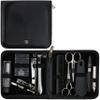 3 Swords Germany - brand quality 12 piece manicure pedicure grooming kit set for professional finger & toe nail care tweezers file clipper fashion leather case in gift box, Made by 3 Swords (33514) view 1