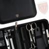 3 Swords Germany - brand quality 12 piece manicure pedicure grooming kit set for professional finger & toe nail care tweezers file clipper fashion leather case in gift box, Made by 3 Swords (33514) view 2
