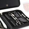 3 Swords Germany - brand quality 12 piece manicure pedicure grooming kit set for professional finger & toe nail care tweezers file clipper fashion leather case in gift box, Made by 3 Swords (33514) view 4