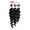 [7A Grade Unprocessed Brazilian Hair] Ali express Brazilian Human Hair 3 Bundles Ocean Wave -3 Bundles in 1 Pack Solution -Naturl Black (12+14+16) view 1