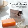 Kojie San Face & Body Shower Set - The Original Kojic Acid, Dark Spot Remover Bar with Coconut & Tea Tree Oil  65g x 8 Bars with Leafa Soap Net, Brush and Soap Dish view 2