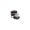 Black Cosmetic Train Case with Crocodile Texture Style No. TS-93 view 1