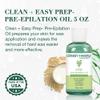Clean + Easy Pre Wax Oil - Prepares the Skin for Hard Wax Application - Pre Waxing Treatment with Soybean and Grapeseed Oil, 5 oz view 2