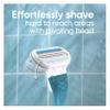 Gillette Venus Smooth Razor for Women, Includes 1 Reusable Razor Handle + 2 Count 3-Bladed Refills, Ergonomic Soft Grip Handle view 4