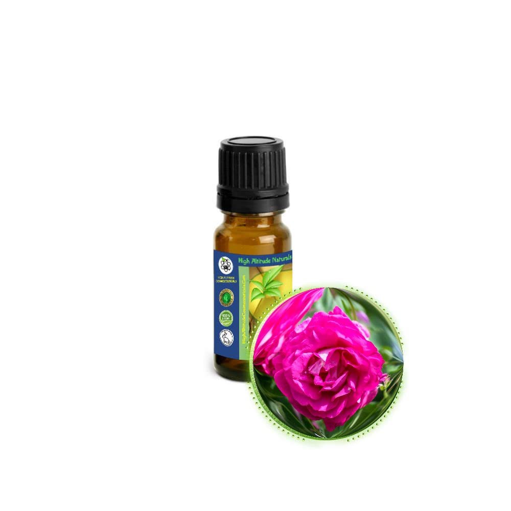 10ml (1/3oz) Rose Essential Oil (Rose Otto, Rosa Damascena) - 100% Pure, Undiluted, Uncut