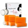 KOJIE SAN FACE & BODY SOAP (6 Bars) + Relumins Deep Pore Facial Cleansing Brush - Fair & Glowing Skin Brightening Kojic Acid Beauty Soap 65g view 1