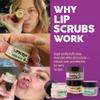 Eco Lips LIP SUGAR SCRUB 2 Pack (2-0.5oz jars) 100% Organic Lip Care Treatment with Organic Sugar & Coconut Oil - Gently Exfoliate & Polish Dry, Flaky Lips, 100% Edible (Vanilla Bean & Brown Sugar) view 3