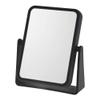Danielle Creations 6.75-Inch Magnifying Vanity Makeup Mirror Rectangular Soft Touch Finish with 7X Magnification and 360 Swivel, Black view 1