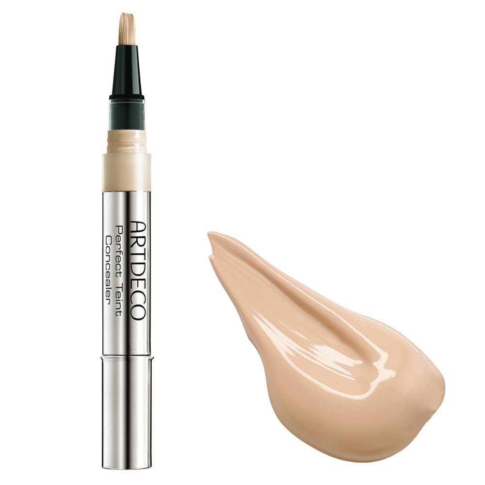 ARTDECO Perfect Teint Concealer - Light Peach N05 - Light-Reflecting Concealer with Brush Applicator - No Signs of Tiredness - Medium Coverage - Water-Resistant - Long Lasting - Makeup - 0.07 Fl Oz