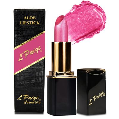 LPaige Designer Lipstick Frosted Amethyst Sheen in Cool Berry Pink, with Aloe Vera-Based, Long-Lasting, Moisturizing Formula for Smooth, Soft, Hydrated Lips Ideal for All-Day Wear, Shade L53