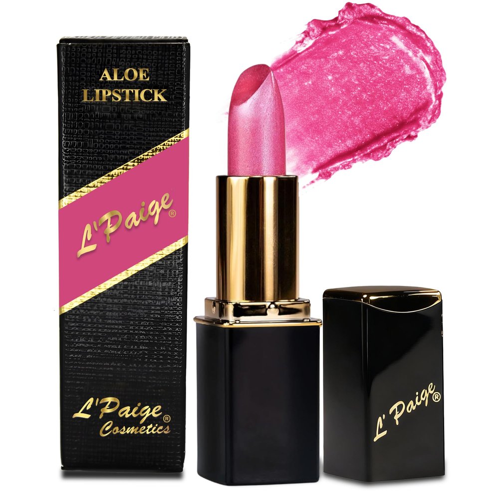 LPaige Designer Lipstick Frosted Amethyst Sheen in Cool Berry Pink, with Aloe Vera-Based, Long-Lasting, Moisturizing Formula for Smooth, Soft, Hydrated Lips Ideal for All-Day Wear, Shade L53