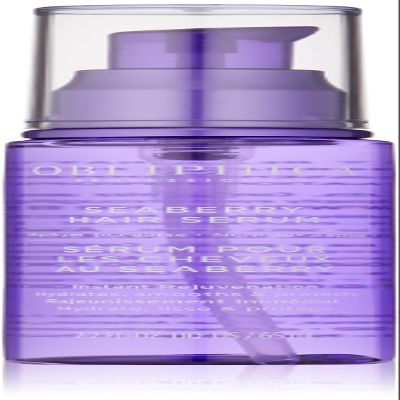 Obliphica Seaberry Leave in Hair Serum for Medium & Course Hair - Vitamins and Omegas for Frizz Free & Nourished Hair - Hair Serum for Dry Hair and Growth - 2.2 Fl Oz