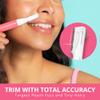 Facial Hair Trimmer for Women Facial Hair Removal, Womens Shaver for Upper Lip Chin Eyebrow, Compact Dual Blade Electric Razor for Ladies Face Hair Remover - Color Varies view 3