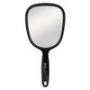 Diane Hand Mirror  Standard 1X Magnification Hand Held Mirror, Single Sided Vanity Makeup Mirror for Women, Men, Salon, Barber, Shaving, and Travel, Medium 5" x 11" In Black view 1