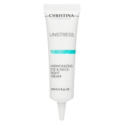 -CHRISTINA- Unstress Harmonizing Eye & Neck Night Cream with Retinol | Overnight Skin Repair | Eye Cream Revitalizes, Nourishes, and Hydrates your Skin 1 fl. oz (30 ml)