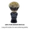 Parker Long-Loft 3-Band Pure Badger Bristle Shaving Brush  Premium Soft Bristle Brush for Rich Lather with Shaving Soaps & Creams view 4