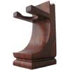 Mission Style Wood Shave Stand for Razor and Brush - Walnut Finish - for Standard Size Shave Brushes (Knots 22mm or Less) view 1