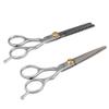 2 Scissors Hair Hairdresser Sculptor in stainless steel with finger rest 6 " view 2
