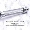 Parker 99R Chrome Long Handle Heavyweight Butterfly Open Double Edge Safety Razor for Men | 5 Parker Premium Platinum Double Edge Razor Blades Included | Iconic Brand view 4