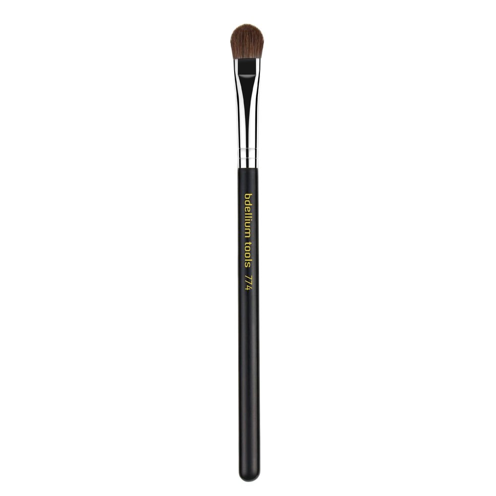 Bdellium Tools Professional Makeup Brush - Maestro Series 774 Large Shader - With Mix of Soft Natural & Synthetic Fibers, For Shading (Black, 1pc)